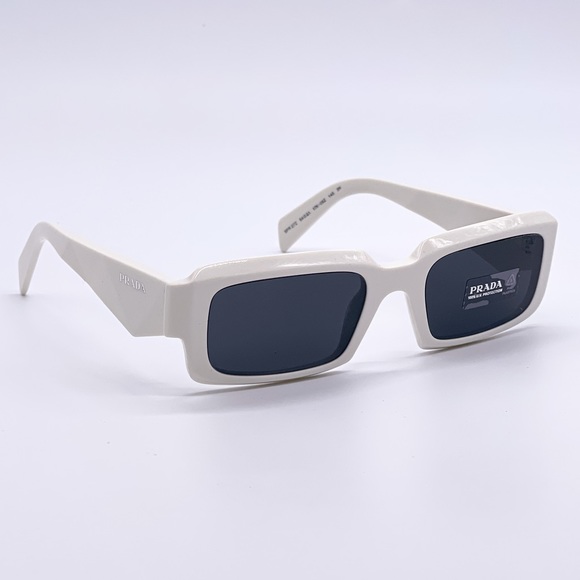 NEW PRADA WHITE UNISEX SUNGLASSES PR27ZS 17K08Z NEW COLLECTION PRADA EYEWEAR - Picture 8 of 11